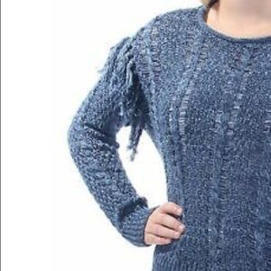 Ralph Lauren Blue Long Sleeve Knit Sweater New